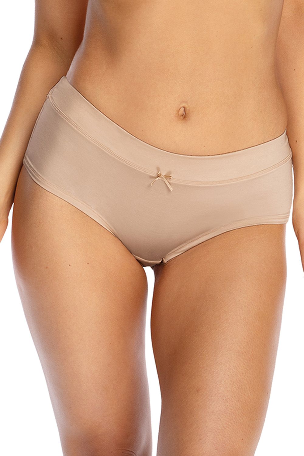 Beige Beauty Shorts Made Of Extremely Soft And Delicate Micro-medal Material They Emphasize The Beauty Of Your Silhouette