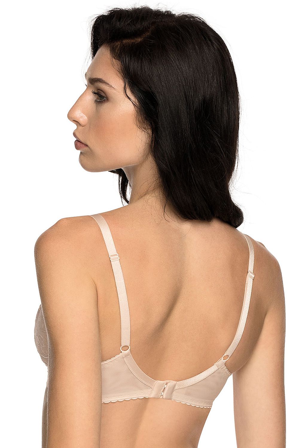 Beautiful In Beige Soft Bra Sewn From Refined Embroidery Enhances Your Bust Perfectly