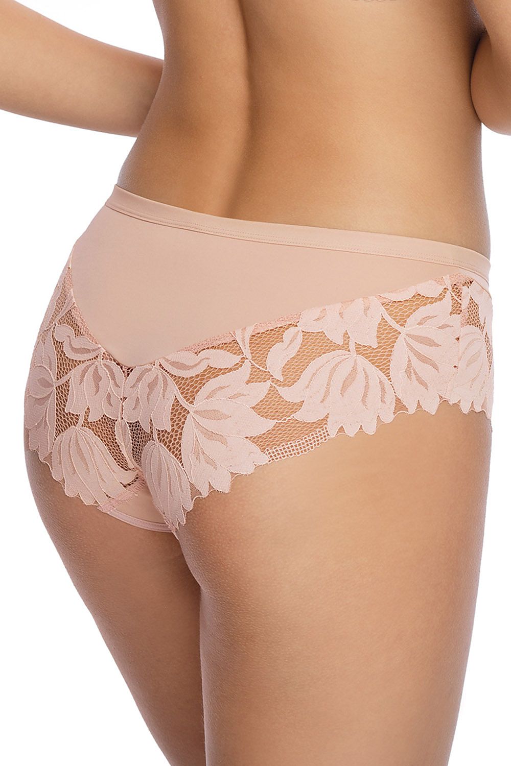 Perfect Summer Extremely Feminine Panties Classic Cut Made Of Beautiful Lace And Smooth Knit Fabric And A Charming Bow On The Front  2 Colors