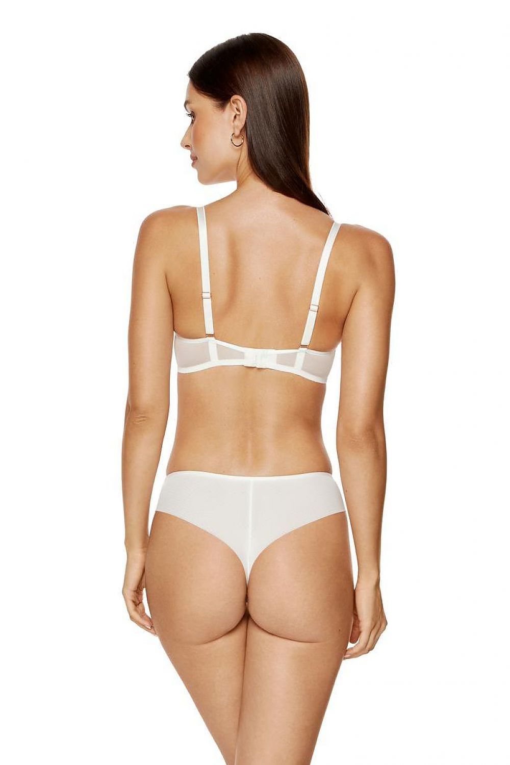 Bring Your Passion For Any Celebration A Soft Bra With Transparent Triangle Bowls Made Of Eye-Catching Shimmering Embroidery With A Floral Motif Gold Details Add Elegance