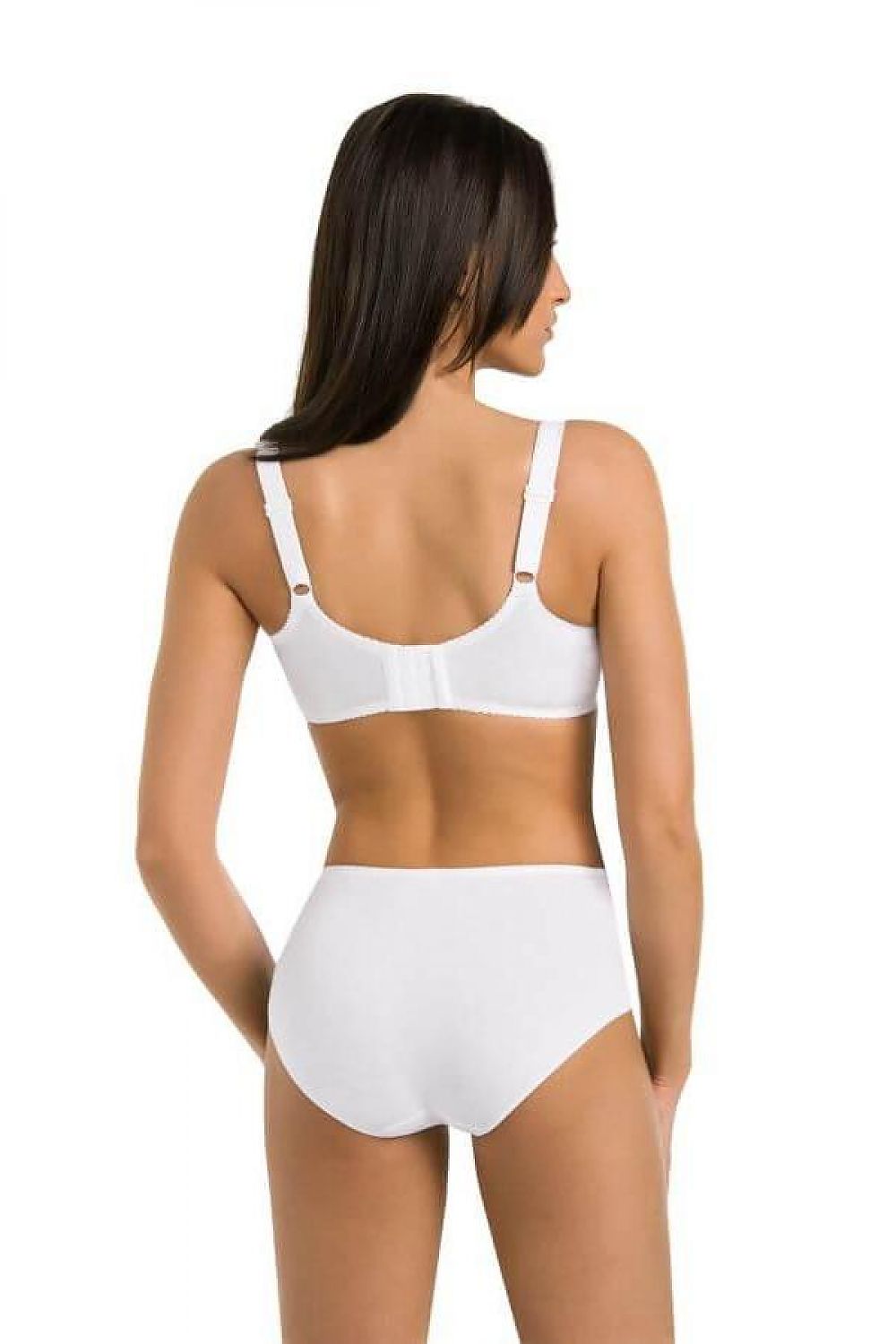 Comfortable Classic Soft Bra White With Underwire It Can Perfectly Fit Your Figure Top Of The Cups Has Elegant Floral Lace Gives It A Striking Look Lifts And Shapes Your Bust It Masks The Figures Flaws Has A Bow Perfect For Everyday Use For Any Occasion
