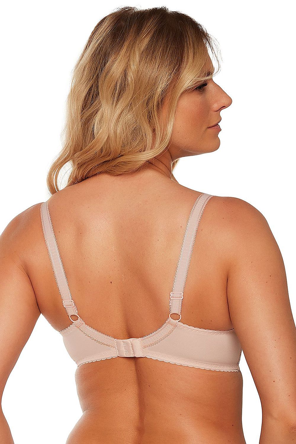 Pink Or White Beautiful Semi-Soft Bra Tulle On Cup And Delicate Soft Lace  Semi-Open Neckline And Raised Cut Prevents Your Breasts From Falling Out