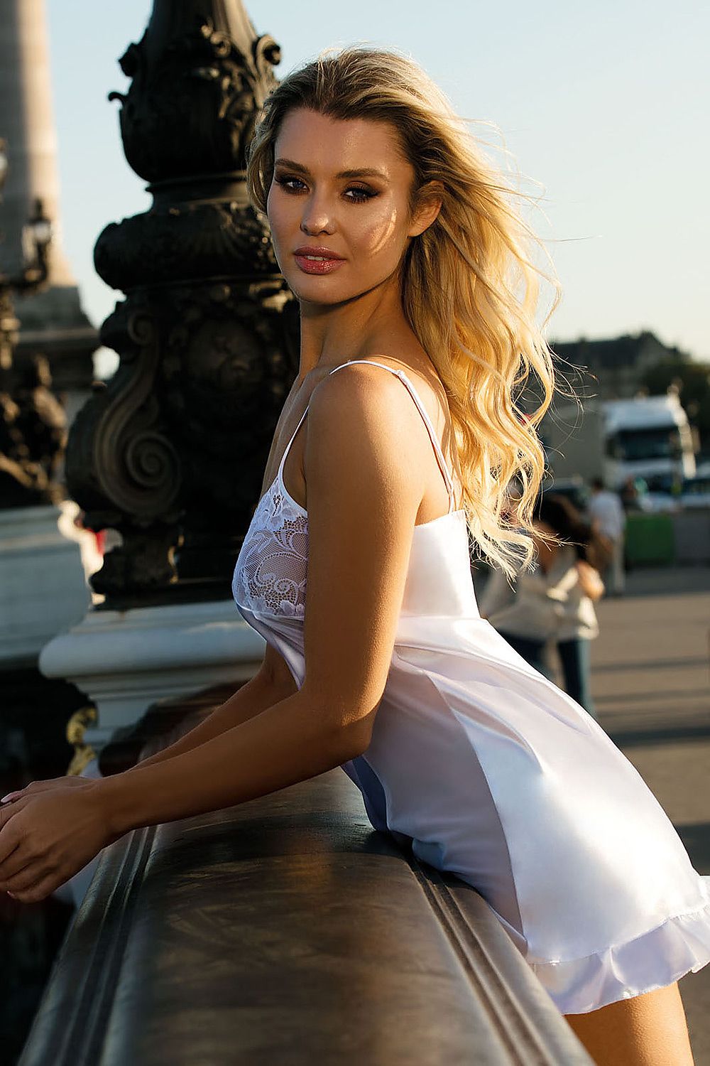 Wedding White Babydoll Beautiful Lace Cups And Tulle Openwork Sides Small Frill Around The Thighs Sexy Soft Cups No Underwire Straps Are Thin