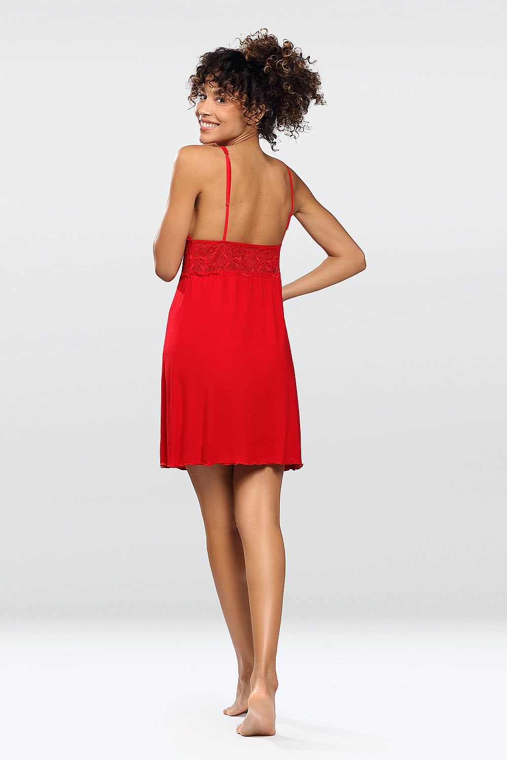 Exclusive Sexy Lingerie With Thick Lace Under The Bust Around The Back And Along The Deep Neckline