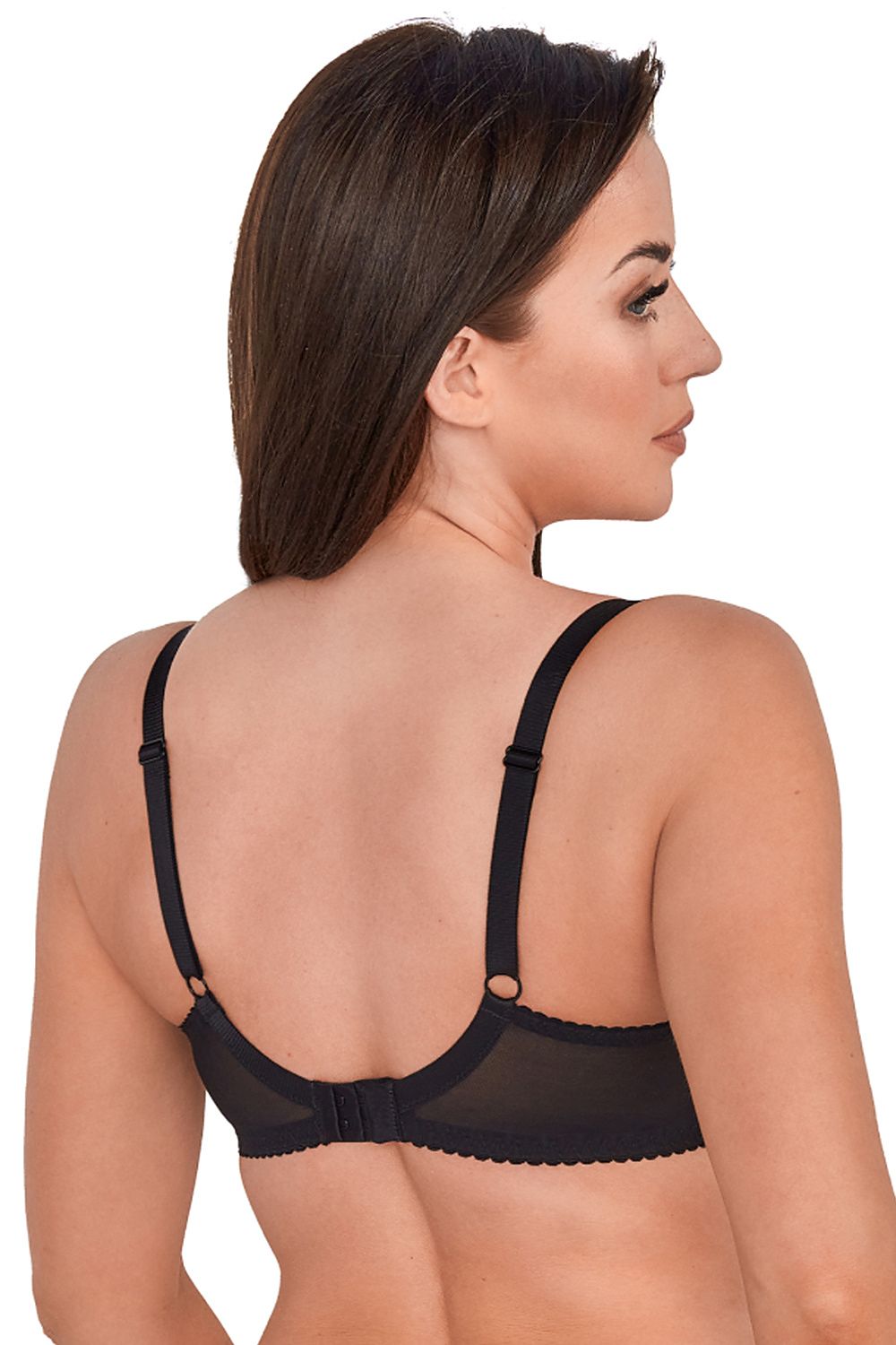 Explore Spills And Thrills Semi-Soft Bra Black & Beige Design