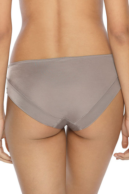 Grey Panties Cut With Mid-Rise Top Nicely Marking The Hip Line Delicate And Elegant In Appearance Made Of Exceptionally Delicate Knit The Sewing Technology Used Makes The Panties Not Stand Out Under Clothes