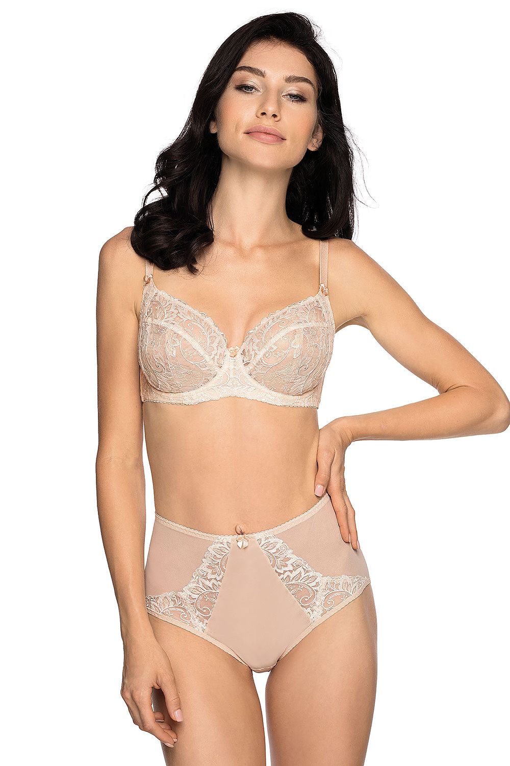 Beautiful In Beige Soft Bra Sewn From Refined Embroidery Enhances Your Bust Perfectly