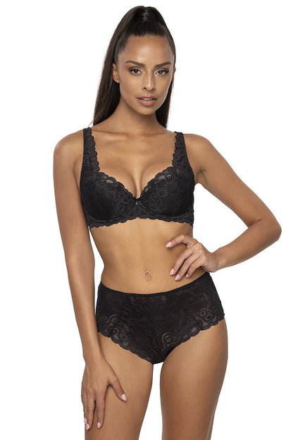 Elegant Classic Bra Cups & Bridge Made Of Beautiful Lace, Satin Bow With Pendant Between Cups Lace Straps Lace Back   3 Colors