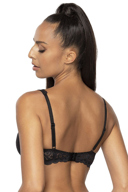 Elegant Classic Bra Cups & Bridge Made Of Beautiful Lace, Satin Bow With Pendant Between Cups Lace Straps Lace Back   3 Colors