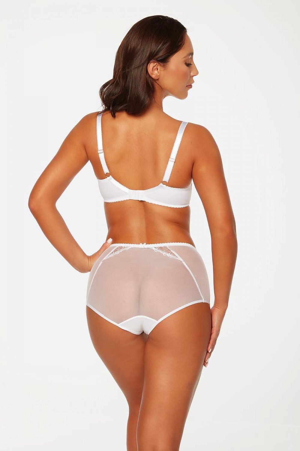Sensual Elegant Panties Highly Transparent Beautiful Embroidery On The Front  Higher Waist  Legs Finished With Scalloped Taps Sewn With Flat Steam Technology