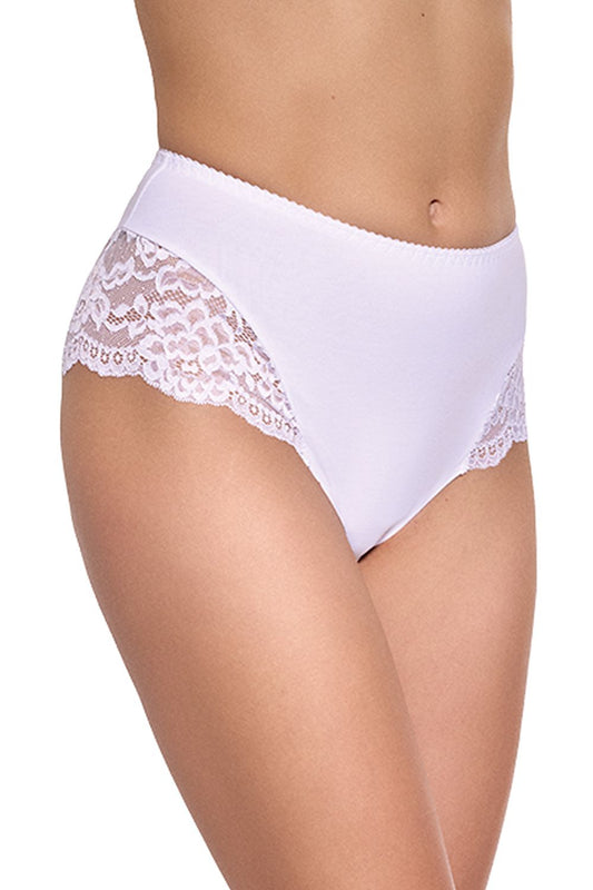 Essential Element Basic Panties Smooth Fabric And Delicate Lace Decorations At The Cut-Outs  2 Colors
