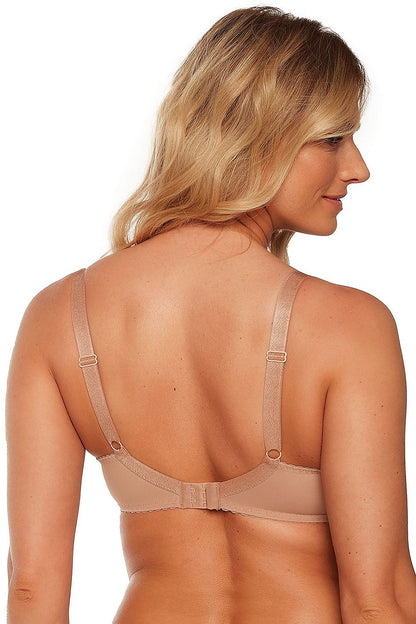 Floral Lace Soft Bra Brown Very Lightweight Delicate And Feminine Perfect For Summer