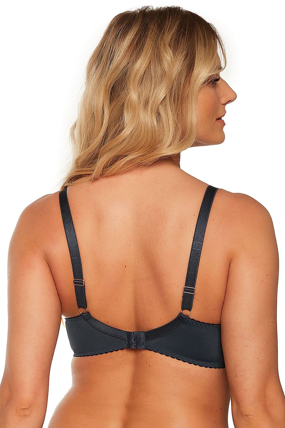 Never Done Exploring With Your Man Push-Up Bra Navy Blue With Light Pink Inserts Removable To Make A Full Cup Bra