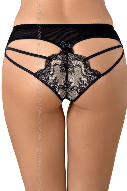 Seductive Unique Cut Panties With Black Lace
