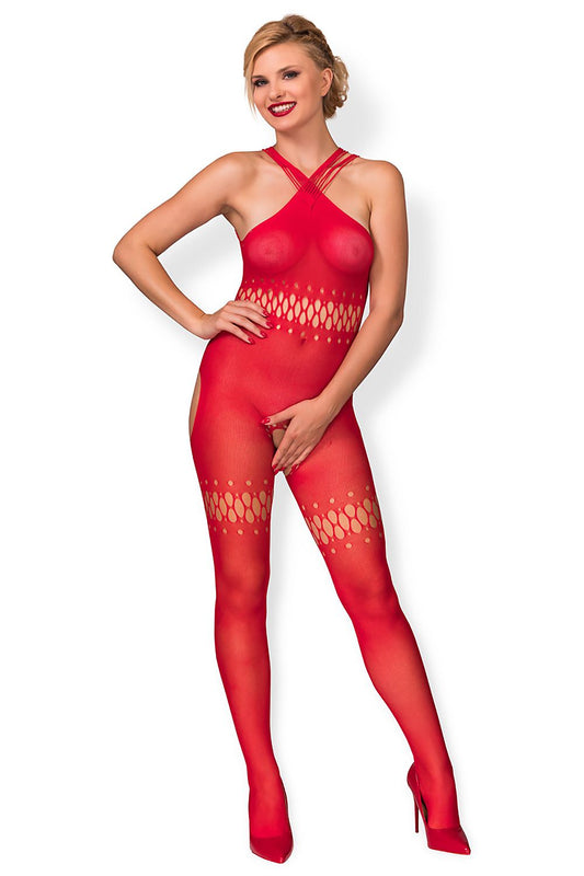 Not Afraid Of Your Spicy Thoughts Bodystocking Fiery Red With Marvelous Back