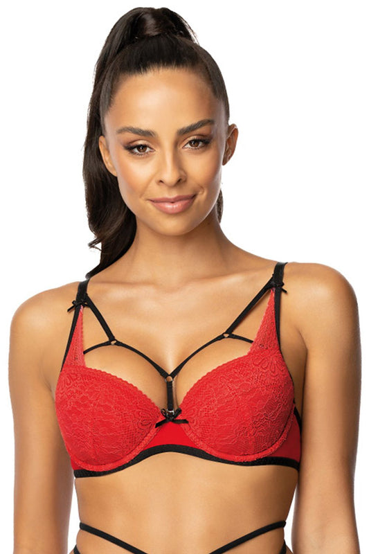 Sexual Black & Red Push-Up Bra